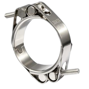 two bolt heavy duty hose clamp
